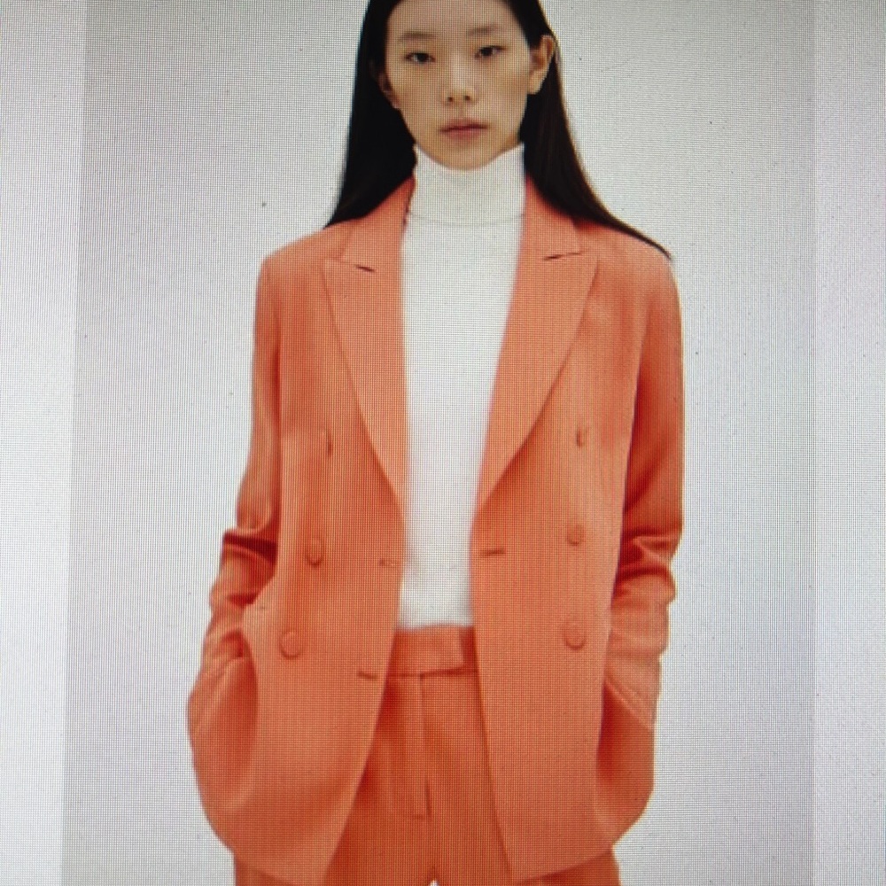 Express Vibrant Cadminium Orange Blazer Jacket. Size XL. NWTGS